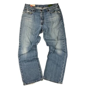 Vtg Y2K Gap 1969 Jeans Mens 36x30 Straight Loose Fade Whiskered Faded - Picture 1 of 16