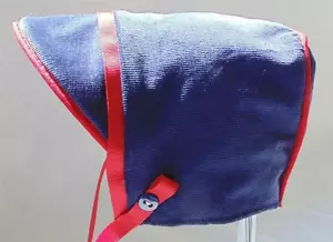 Cappello nuovo fatto a mano in velluto a coste blu con fodera in flanella bambino bambino con tempo freddo - Foto 1 di 1