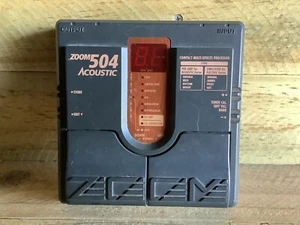 ZOOM 504 ACOUSTIC EFFECTS PEDAL UNIT TESTED AND WORKING - Picture 1 of 9
