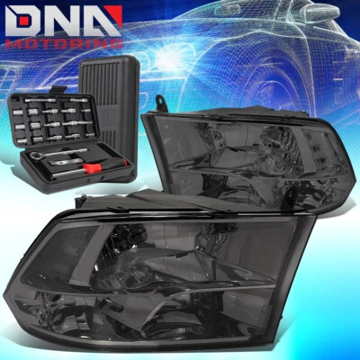 PARA 2009-2018 DODGE RAM DS DJ D2 FAROL DE SINAL CLARO FUMÊ + FERRAMENTAS - Imagem 1 de 4