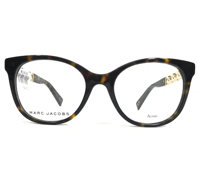 Marcos de gafas Marc Jacobs MARC 335 QUM marrón tortuga dorado ojo de gato 52-19-140 Foto 1 de 4