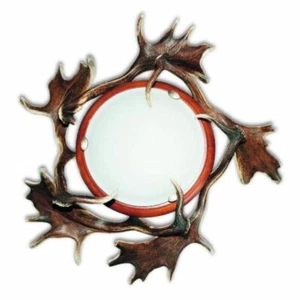 Plafonnier avec la vrai bois de daim. Lampe. 1xE27 60x60x15cm 152201 - Imagen 1 de 1