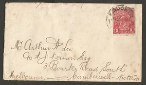 Australia - 1918 KGV 1d red domestic cover - Katoomba to Camberwell - Picture 1 of 2