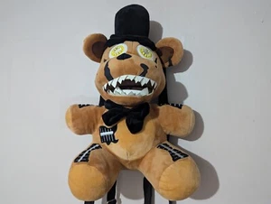 Mochila de felpa Five Nights At Freddy's Nightmare Freddy brilla en la oscuridad NUEVA - Imagen 1 de 14