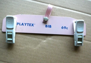 PLAYTEX Vintag Metal & Plastic Advertising Store Display Bib Hanger Mastro Clip - Picture 1 of 2