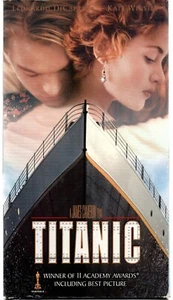 Titanic 1997 2 VHS Tape Set Vintage Leonardo DiCaprio Kate Winslet - Picture 1 of 2