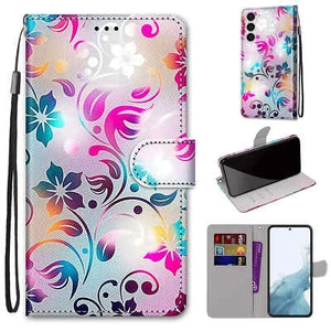 Flower Wallet Phone Case For iPhone Samsung Moto Xiaomi Huawei Honor OPPO Google - Picture 1 of 13