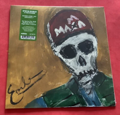 Steve Earle & The Dukes - Up Against the Wall Redneck Mother - 7" Clear Vinyl  - Image 1 of 3