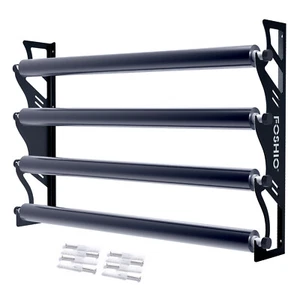 4-Roll Car Vinyl Film Holder Wall Mount Racks Roll Media Holder Sturdy Organizer - Bild 1 von 8
