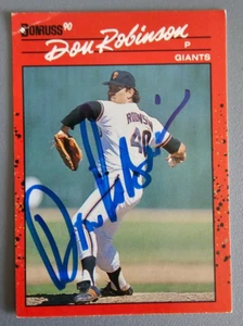 1990 Donruss #258 Don Robinson Autographed San Francisco Giants Card - Signed - Picture 1 of 2