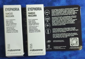 2 x Rabanne Eyephoria Famous Mascara .05 oz each NEW travel size - Picture 1 of 2