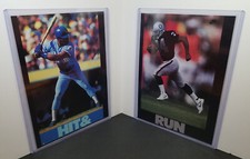 1989 NIKE Poster Card #2901621 HIT & RUN (Bo Jackson) - 2 Poster Set, Type 4