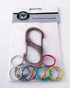 Carabiner Keychain Hook With Multi Color Identification System - Picture 1 of 8