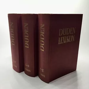 Duden Lexikon in Drei Bänden A-Z Three Hardcover Books SEE PHOTOS - Imagen 1 de 10