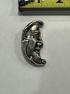 David A. Bowles DAB English Sterling Silver Moon Man Match Safe - Picture 1 of 24