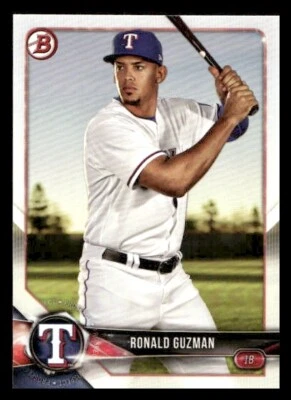 2018 Bowman #BP122 Ronald Guzman Texas Rangers - Image 1 of 2