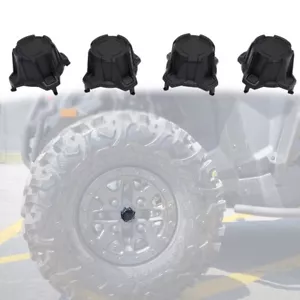 4Pcs Wheel Hub Cover Black Center Cap For Can-Am Maverick X3 Turbo R 2017-2020 - Picture 1 of 5