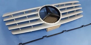 Silver Front Grille Set For 1996-2002 Mercedes Benz W208 CLK-Class (C208, A208) - Picture 1 of 4