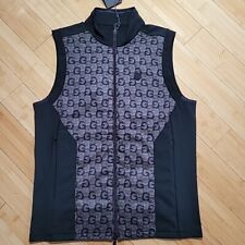 G/FORE G4 Mens Medium Golf Water/Wind Resistant Vest G4MA23O49A Onyx