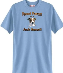 Dog T-Shirt Men Women - Proud Parent of a Jack Russell -- Short Sleeve - Picture 1 of 6