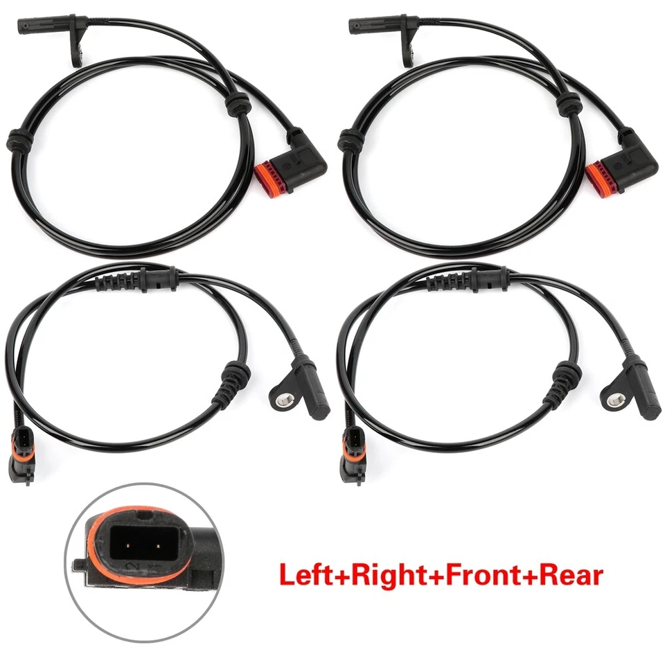 4×Front + Rear ABS Wheel Speed Sensor For 2008-2014 Mercedes-Benz C300 C350 - Изображение 1 из 4