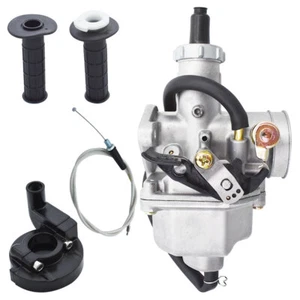 For Honda XR100 XR100R CRF100F Handlebar Hand Grips Throttle Cable Carburetor - Picture 1 of 9