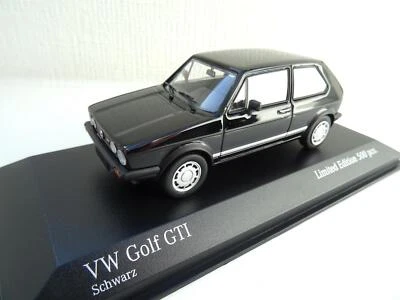 Volkswagen VW Golf 1 GTI Pirelli Modellino Minichamps 1:43 Nero 943055174 - Immagine 1 di 4