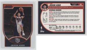 2007-08 Bowman Draft Picks & Stars Chrome Jason Kidd #55 HOF