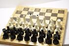 Vintage chess of the times of the USSR with a wooden board 40 cm X 40 cm
