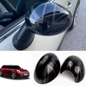 Night Jack Side Mirror Cover Manual Fold For MINI Cooper R55 R56 R57 R58 R60 R61 - Foto 1 di 6