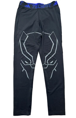 adidas Marvel Black Panther Techfit Long Kids Tights - Medium - Image 1 of 4