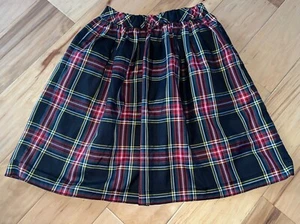 CREWCUTS GIRLS BLACK & RED PLAID SKIRT SIZE 12 EXCELLENT COND LD - Picture 1 of 3
