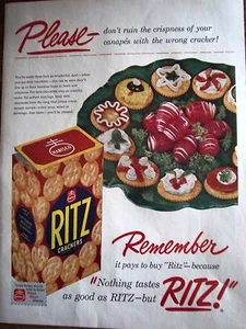 RITZ Crackers Holiday Appetitizer Ideas Ad - Picture 1 of 1