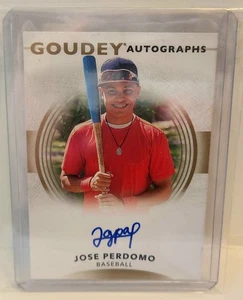 2022 Upper Deck Goodwin Champions Jose Perdomo #GA-PE Goudey Autograph - Picture 1 of 2