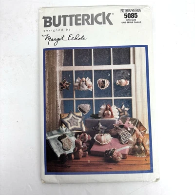 Butterick 5085 Sewing Pattern Calico Christmas Ornaments Treetop Star Uncut FF - Image 1 of 3