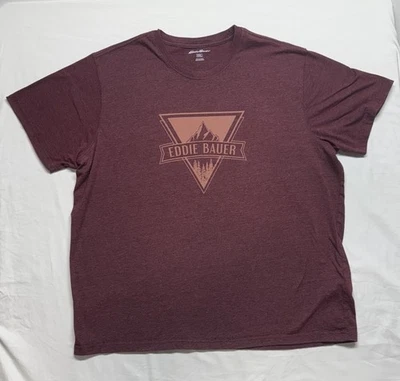 Camiseta Eddie Bauer, Hombre 2XL Granate Foto 1 de 2