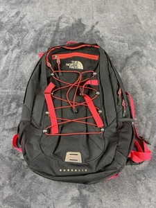The North Face Backpack Borealis Black Red Outdoor Hiking Laptop Padded Travel - Picture 1 of 15