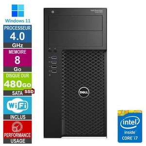 Dell Precision T3620 i7-6700 4GHz 8Go/480Go SSD Wifi W11 - Photo 1/1