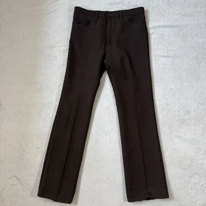 Vintage Wrangler Pants Mens 36x34 Brown Made In USA Western Wear Cowboy - Picture 1 of 10