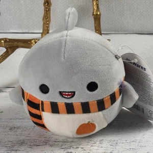 Squishmallows Halloween Gordon the Shark in Festive Scarf 4 Inch Soft Plush New - Picture 1 of 5