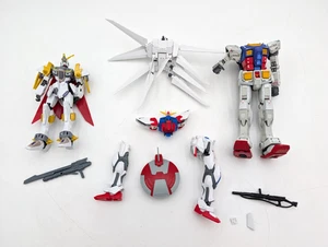 Gundam Gunpla Parts Lot, RX-78-2, Wing Zero, and Others, Mixed Models,Incomplete - Picture 1 of 9