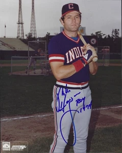 Signed 8x10 Mike Hargrove Cleveland Indians 1st Baseman 1979-85 Manager 1991-99 - Picture 1 of 1