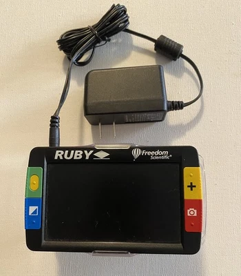 Freedom Scientific Ruby Handheld Video Magnifier Tested Works - Image 1 of 2