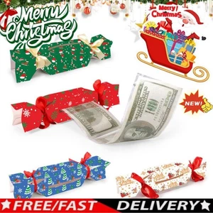 Christmas Gift Boxes 4 PCS-Multicolor Paper HolidayParty Crackers Candy Treats - Picture 1 of 13