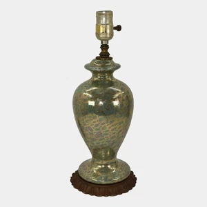 Lampada Camark anni 20 vintage art deco ceramica oro metallizzato lucentezza 1224 - Foto 1 di 7