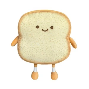 Toast Bread Pillow Funny Food Plush Toy Pillows Small Cute Stuffed Plush Sofa... - Picture 1 of 7