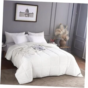 All Season Wool Comforter Duvet Insert King Size, Ultra King(All season) White - Picture 1 of 7