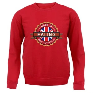 Made In Ealing - Kids Hoodie / Sweater - Town City Village Born Love Live - Picture 1 of 20