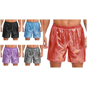 Mens Elastic Waistband Shorts Waterripple Shine Loose Fit Beach Boxer Shorts - Picture 1 of 70