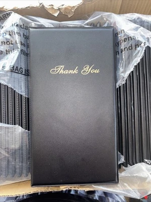  Bulk Gold Lion Gear Restaurant Check Presenters (36) - Image 1 of 4